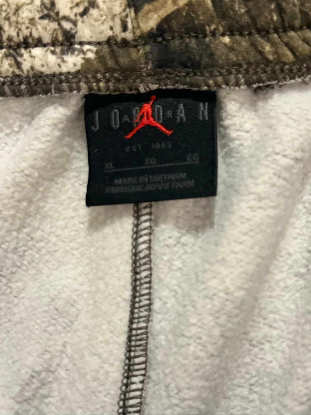 Size XL | camo realtree jordan sweat pants pockets working drawstring